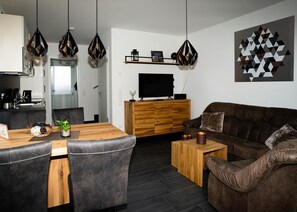 TV, DVD player, stereo