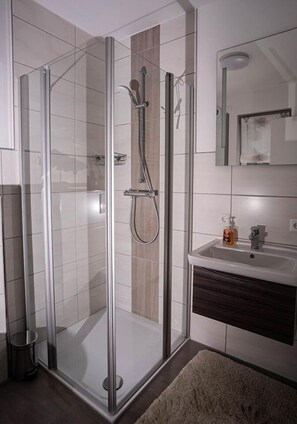 Shower, hair dryer