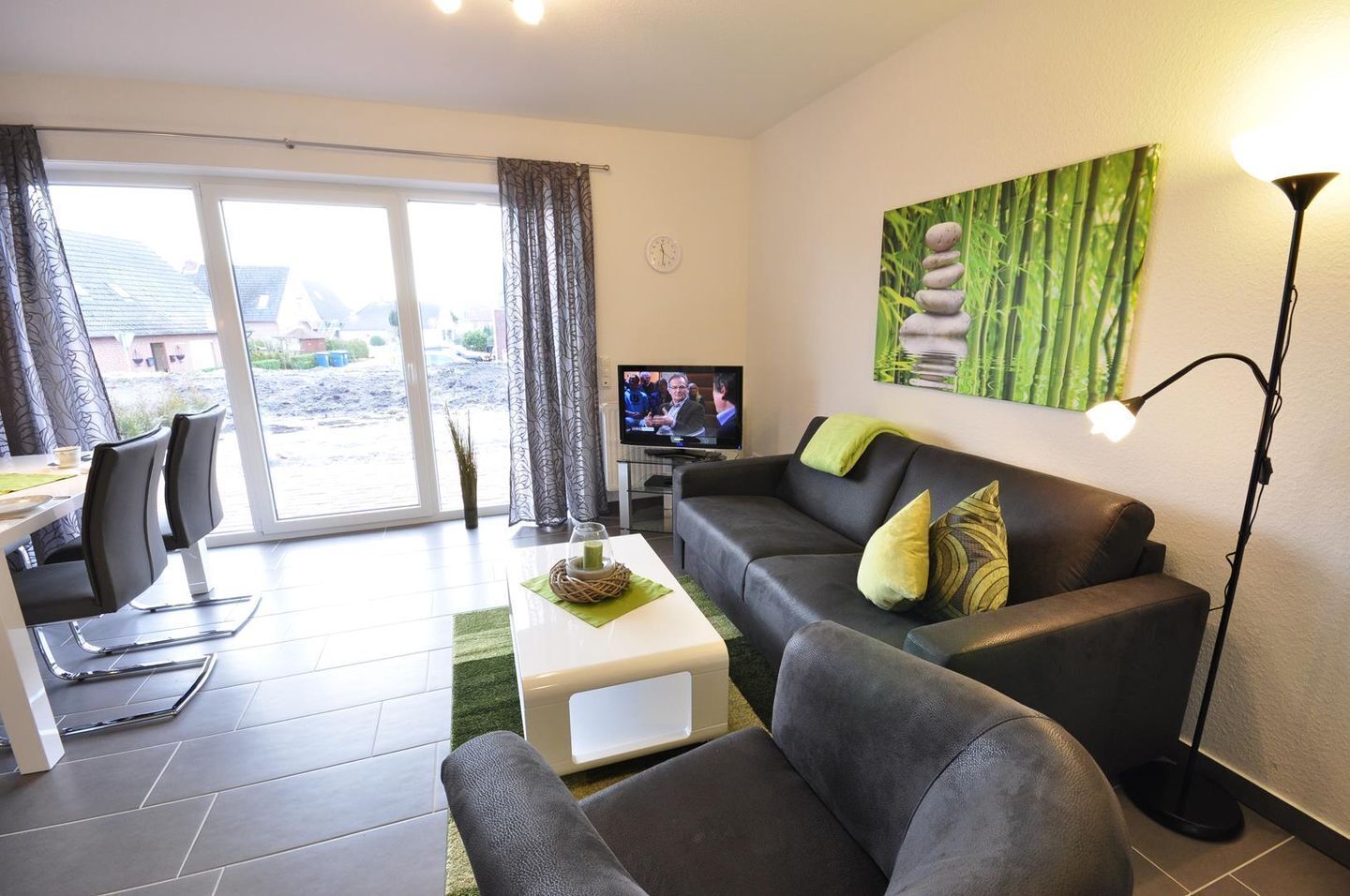 TV, DVD player, stereo