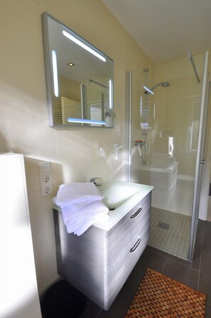 Ducha y secador de pelo