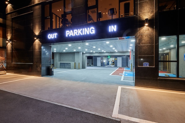 Free self-parking, free valet parking