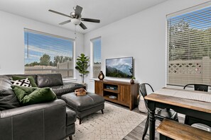 Smart TV, video games, table football, books