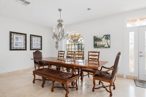 Dining - Oceanview,3500sqft,Direct Beach Access! 4 bedrooms all ensuite baths & Elevator! (South Padre Island)