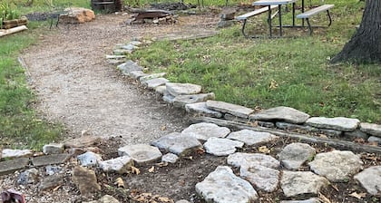 A fun, private place you can relax after a day on the lake or at the racetrack.