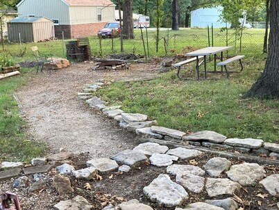 A fun, private place you can relax after a day on the lake or at the racetrack.