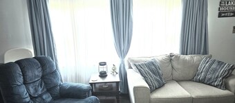 A fun, private place you can relax after a day on the lake or at the racetrack.