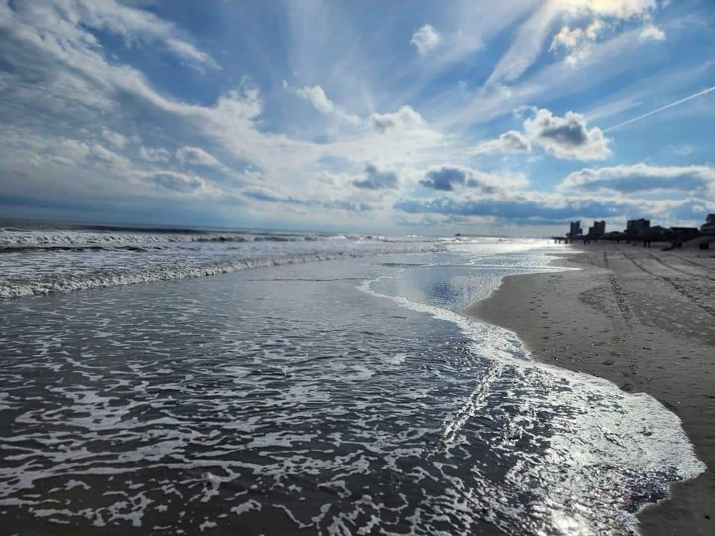 On the beach