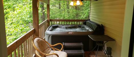 Idromassaggio all'aperto