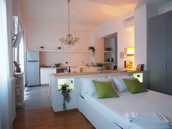 1 chambre, accès au Wi-Fi (inclus), literie fournie