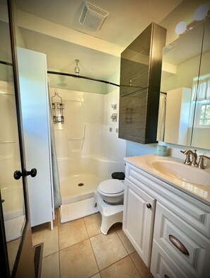 Shower, hair dryer, towels, soap - 6 Bedroom Home -Huge back yard-30 minutes to ND! (New Carlisle)