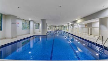 Indoor pool, a heated pool