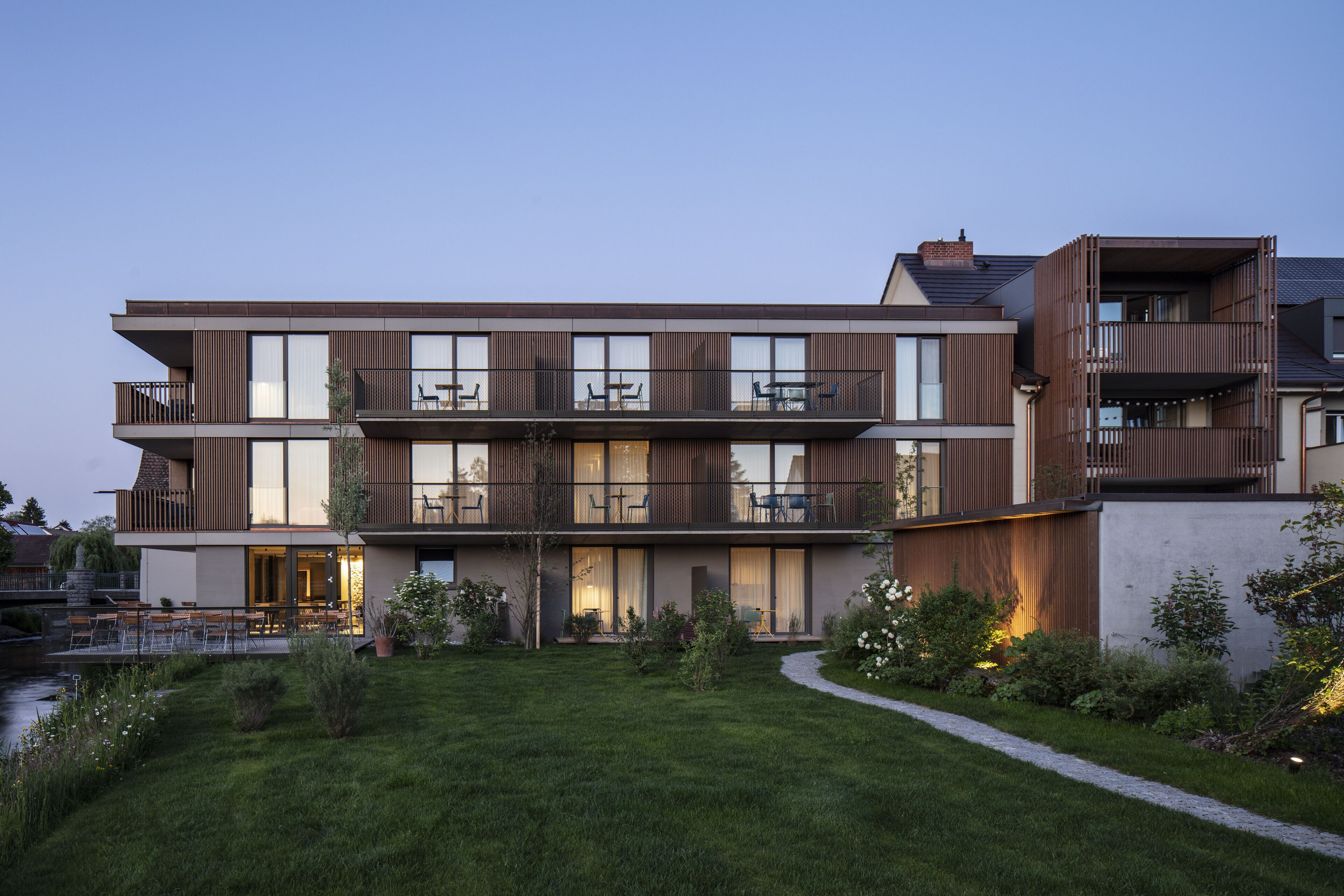 Façade de l’hébergement