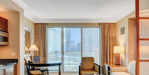 TV, offices - MGM Signature-10-717 F1 Strip View Balcony Studio (Las Vegas)