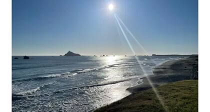 Indoor heated pool ocean views. Fishing short walk away. Pet Friendly!