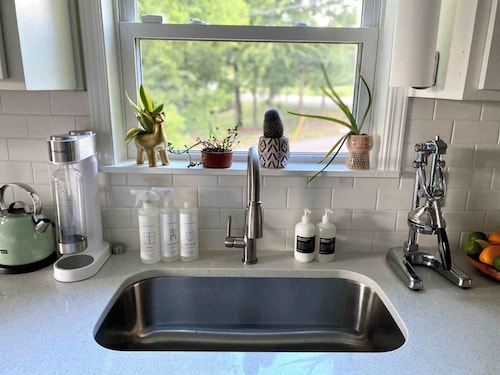 Blue Door: Walk to Avondale, Dog-Friendly w Yard