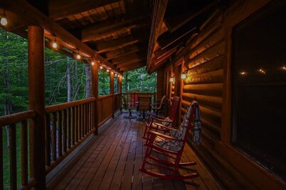 Log Cabin Retreat w/ Hot Tub, Game Room, Fire Pit