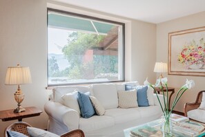 Televisie en een open haard