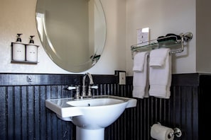 Hair dryer, towels