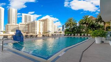 A heated pool