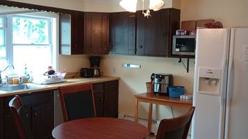 Shared fridge, microwave