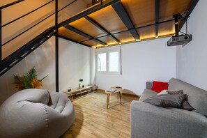 TV, books, music library