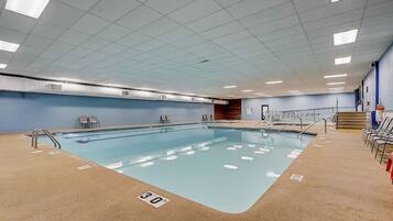 Indoor pool, a heated pool