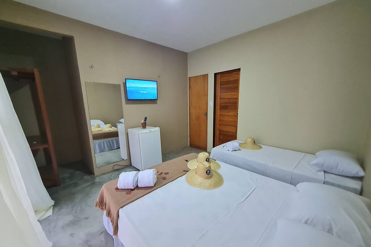Quarto casal econômico | Wi-Fi de cortesia