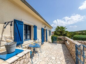 Terrace/patio - Villa O'Lucky with pool and unique tavern "konoba" (Polje (Krk))