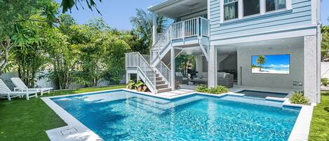 A heated pool