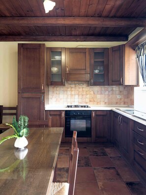 Fridge, oven, stovetop, dishwasher - Niriides Villas | Sagini | Villa 3-bedrooms with private pool (Hersonissos)