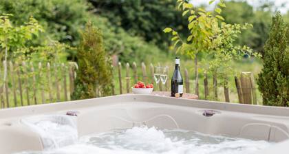 A circular hut perfect for a romantic escape to the countryside.