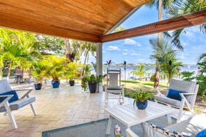 Terrace/patio - Waterfront Stuart Oasis w/ Hot Tub & Dock! (Stuart)