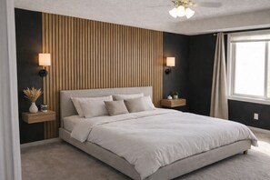 4 bedrooms, desk, iron/ironing board, WiFi