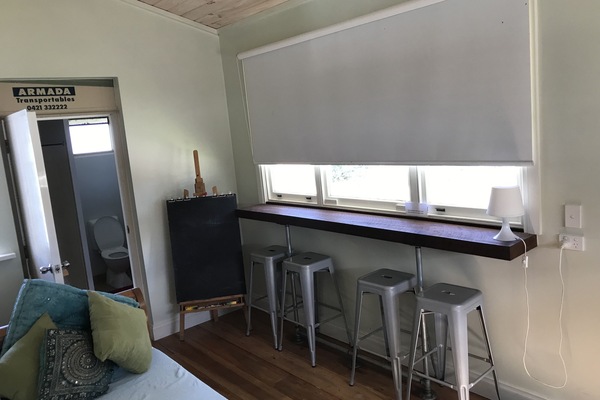 Tapas style table with views across the farm