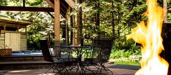Spacious retreat, Pet Friendly,  Hot Tub, outdoor entertaining space, Sauna and Fireplace!