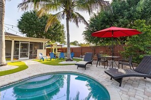 A heated pool