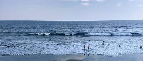 On the beach