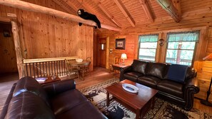 Smart TV, fireplace, DVD player, foosball - "Unto the Hills" Scenic and quiet cabin in Hocking Hills on 5 acres with a pond (Logan)