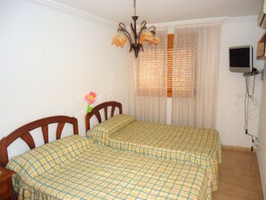 1 bedroom, iron/ironing board, bed sheets