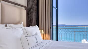 Deluxe Double Sea View | Egyptian cotton sheets, premium bedding, down duvets, pillow-top beds