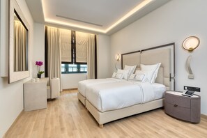 Egyptian cotton sheets, premium bedding, down duvets, pillow-top beds