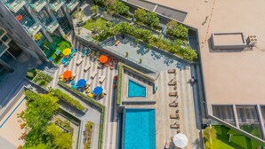 Căn hộ Premium, 2 phòng ngủ, không hút thuốc, quang cảnh hồ bơi | Quang cảnh ban công