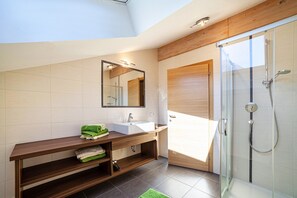 Shower, hair dryer