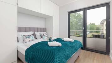 1 多间卧室、熨斗/熨衣板、WiFi、床单