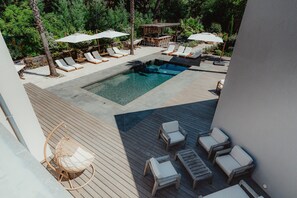Pool - Villa Ryx with Pool, Sea View, Wi-Fi, and Air Conditioning (Grimaud)