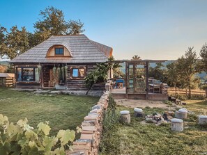 Exterior - Rustic family cabin with fireplace (Bălnaca)