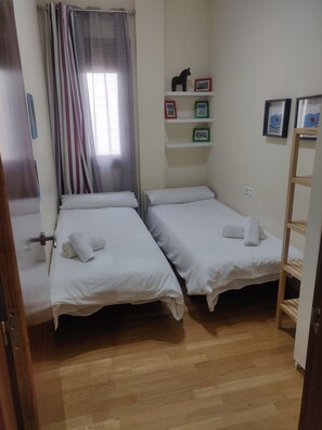 2 bedrooms, iron/ironing board, travel crib, free WiFi