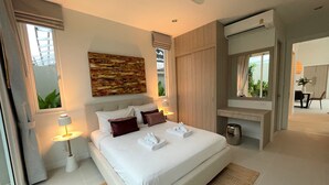 Villa Luxe, 3 chambres, piscine privée | 3 chambres, coffres-forts dans les chambres, ameublement personnalisé