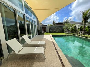 Luxury-Villa, 3 Schlafzimmer, eigener Pool | Terrasse/Patio