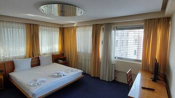 Deluxe Double Room | Blackout drapes, iron/ironing board, free WiFi, bed sheets